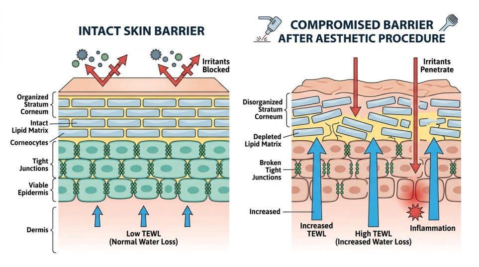 What Is Skin Barrier Compromise? The Science Behind Post-Procedure Sensitivity