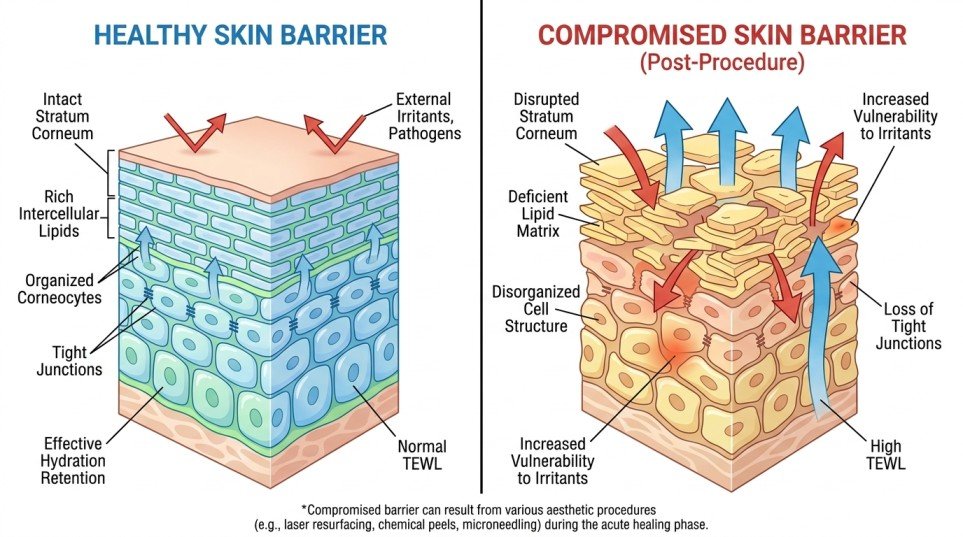 What Is Skin Barrier Compromise? The Science Behind Post-Procedure Sensitivity