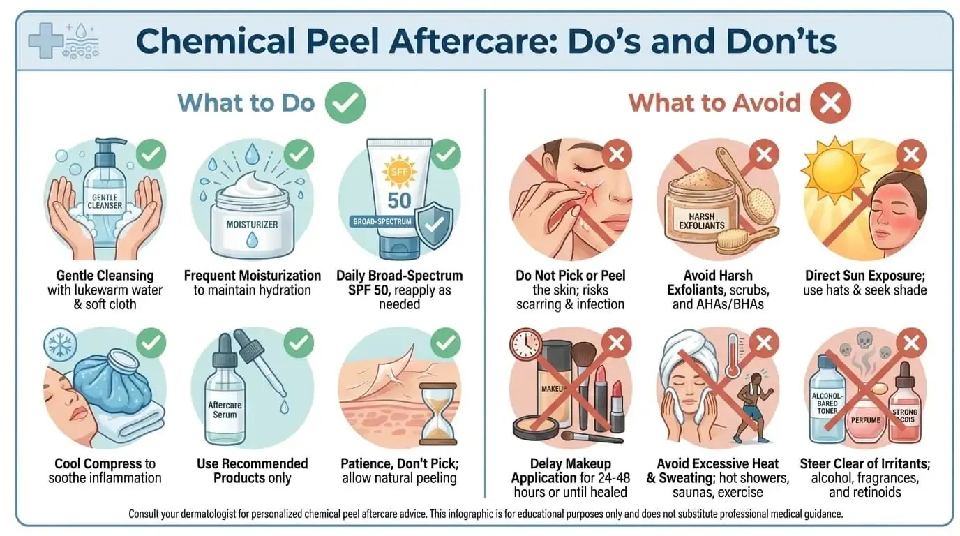 Chemical Peel Aftercare: Healing Timeline and Product Guide