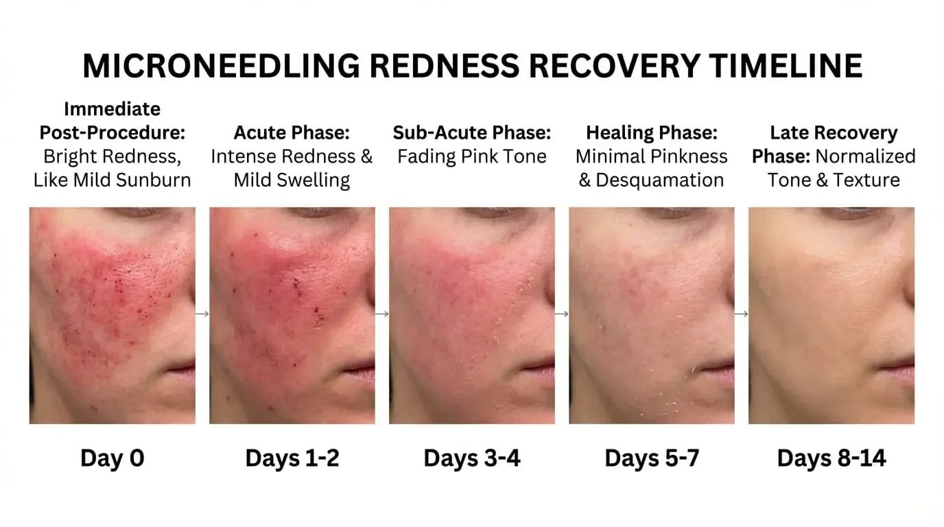 How Long Does Redness Last After Microneedling? Timeline and Tips
