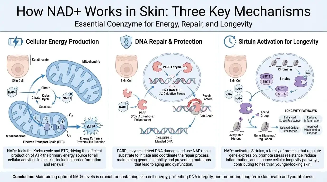 NAD+ for Skin: How This Cellular Fuel Supports Recovery and Anti-Aging