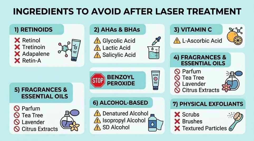 What Ingredients to Avoid After Laser Treatment: A Complete Checklist